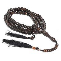 Os de chameau Tasbih perles de prière Allah Muhammad nom imprimé islamique prière chapelet perles perles de prière islamique