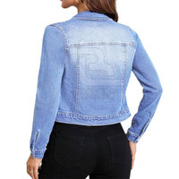 Vêtements de ville Veste en jean court de conception d'usine à vendre Veste en jean court de conception personnalisée pour femmes