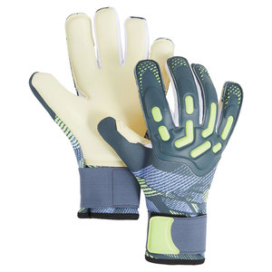 Mitaines de gardien de but personnalisées OEM, antidérapantes, avec coussin en mousse, sangle de poignet, protection des doigts, athlétiques, rouge et gris, doigts entièrement couverts - Product Image 4