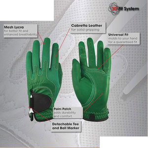 Guantes de Golf de Cuero Genuino para Adultos - Diseño Único Antideslizante y Correa de Muñeca Ajustable, Marca Privada, Uso Deportivo Unisex - Product Image 5