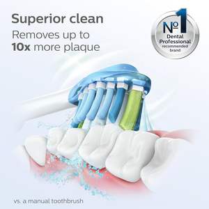 แปรงสีฟันไฟฟ้าแบบชาร์จได้ Philips Sonicare ProtectiveClean 5300 พร้อมกล่องใส่สำหรับเดินทาง สีดำ รุ่น HX6423/34 - Product Image 4