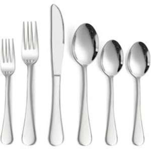 Elegant Stainless Steel Silverware Set with a High-shine <b>Mirror</b> Finished Ultra-<b>lightweight</b> Ergonomic Handle Design - Product Image 4