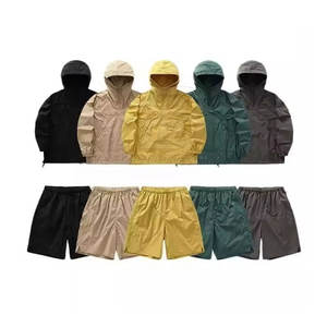 Conjunto corto cortavientos para hombre precio bajo superventas precio al por mayor conjunto corto cortavientos de tacto suave - Product Image 1