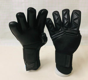 Gants de gardien de but de football personnalisables, respirants, en latex de contact 4 mm, professionnels, imperméables, à lacets, pour l'extérieur - Product Image 1