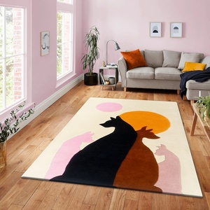 Tapis en laine touffeté à la main moderne de haute qualité de qualité supérieure nouveaux tapis et ensembles en laine 100% personnalisables Design moderne touffeté à la main - Product Image 5