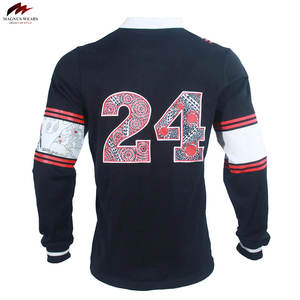 Conçu sur mesure hommes Rugby Jersey respirant Polyester à manches courtes équipe de sport porter de bonne taille haute Sublimation Football Shirts - Product Image 3