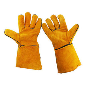 Personalizable cuero de vaca Tig soldador trabajo construcción seguridad guantes impermeable Split diseño para ropa de trabajo - Product Image 1