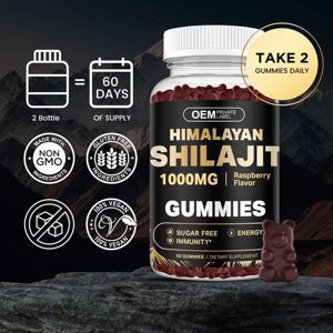 Gomitas de Shilajit del Himalaya OEM para Hombres y Mujeres, Gomitas de Shilajit Sin Azúcar con Ácido Fúlvico para Energía Natural y Apoyo Inmunológico - Product Image 2