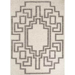 Alfombras de Lana Color Marfil Thyme, Anudadas a Mano, Diseño Geométrico Abstracto para el Hogar, Sala de Estar, Pasillo, Entrada, Diseño Rectangular Tipo Rompecabezas para Adolescentes - Product Image 1