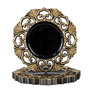 Placa de cargador de metal de lujo de diseño para restaurantes de alta cocina hoteles de cinco estrellas fiestas especiales de catering de lujo - Product Image 3