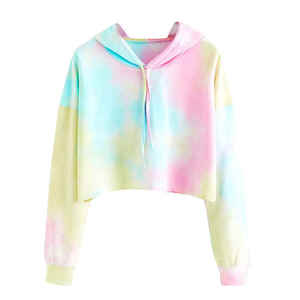 Women's <b>Lightweight</b> Breathable Quick Dry Crop Top <b>Hoodie</b> with Customizable Logo for Winter breathable Women Crop <b>Hoodies</b> - Product Image 1