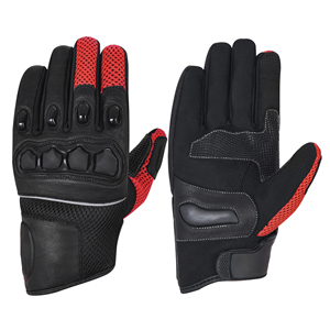 Gants de course personnalisés de haute qualité OEM, gants de motocycliste lourds, cuir véritable, respirants, pour hommes - Product Image 1