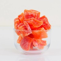 Rodajas de Papaya Seca Orgánica de Alta Calidad, Dulces, Secadas al Azúcar, envasadas al Vacío a Granel, Sin OMG, para Exportación