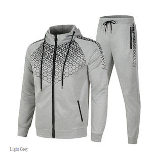Venta al por mayor ropa deportiva para hombre chándal tela de algodón mejor diseño chándal - Product Image 2