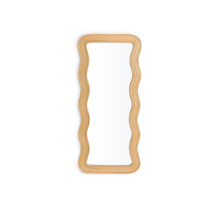 Top quality Minimalism High Wavy Rattan Mirror Handwicker Rattan Wall Mirror Home Decoration Wholesale from Vietnam - Product Image 1