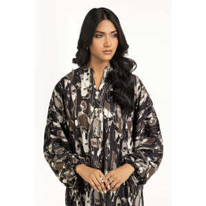 Ensemble coordonné imprimé en viscose IPST-55020 Tissu en crêpe décontracté élégant et confortable - Product Image 1