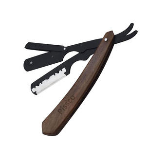 Navaja de Afeitar de Barbero con Mango de Madera de Color, Cuchilla Intercambiable, Logotipo Personalizado, Navajas Rectas de Acero Inoxidable, Directo de Fábrica - Product Image 6
