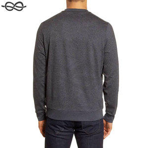 Sweat-shirt à col rond surdimensionné en tissu doux vierge de conception OEM pour femmes hommes pull de golf personnalisable sweat-shirt à manches longues - Product Image 2