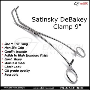 VATS MICS Instruments chirurgicaux manuels pour pince à saisir les poumons Tube thoracique Passants Oreilles Chirurgie du nez et de la gorge - Product Image 3