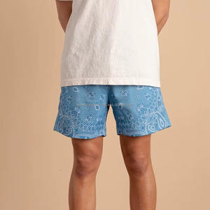 กางเกงขาสั้นชายหาดสำหรับผู้ชาย คุณภาพสูงจากโรงงานโดยตรง สีพื้นเรียบง่าย เหมาะสำหรับฤดูร้อน - Product Image 3