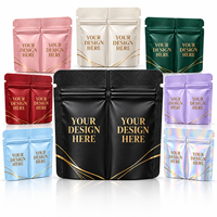 Sacs Mylar à double compartiment avec logo personnalisé, pochette zippée à deux compartiments, impression numérique, emballage multi-SKU pour bonbons, emballage vide uniquement