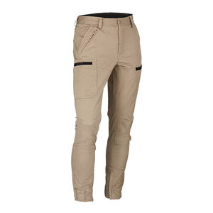 Pantalons de travail pour hommes en coton et élasthanne, avec cordon de serrage, multi-poches, décontractés, streetwear, été, nouveaux - Product Image 5