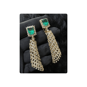 Pendientes de diamantes naturales de diseñador hechos en 14kt con diamantes naturales Vs Si, proveedor de Joyería de diamantes reales al por mayor - Product Image 1