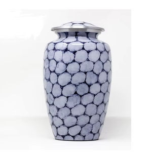 Urna Funeraria Artística de Metal para Cenizas, 220 Libras, Hecha a Mano, Ecológica, Decorativa, de Antique CO - Product Image 1