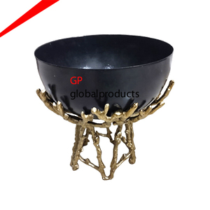 Bol à papillon doré de qualité supérieure, bol en acier inoxydable et en laiton pour mariage, décoration d'hôtel - Product Image 3