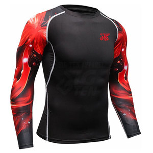 Vêtements de sport actifs légers pour hommes, manches longues, rashguard MMA pour un soutien et une force améliorés - Product Image 3