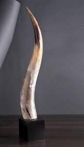 Handcrafted Festive Viking Drinking Horn Ceramic Cup for Mead and Ale for <b>Christmas</b> Feasts and Holiday Cheers - Product Image 2