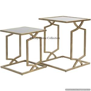 Juego de 3 mesas nido de calidad superior para mesita de noche, desayuno, mesa para servir, mesa potable, Color plateado, acero inoxidable, hecho - Product Image 6