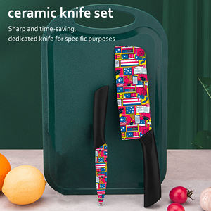 Nouvelle tendance, ensemble de 2 pièces personnalisé, de qualité supérieure, professionnel, utilitaire, lames en céramique de haute qualité, plastique, ambidextre, passe au lave-vaisselle - Product Image 3