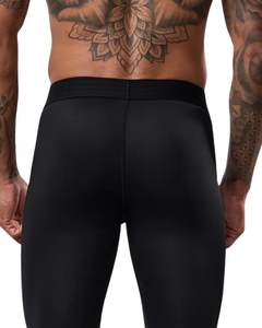 Leggings Negros para Hombre, Pantalones de Compresión Elásticos, Capa Base Deportiva para Gimnasio, Entrenamiento, Correr, Fitness y Rendimiento Deportivo - Product Image 4