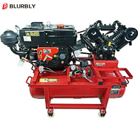 Penjualan langsung dari pabrik 9kw 16bar Piston elektrik kompresor udara pengisi ban industri dengan komponen inti tangki udara dan mesin