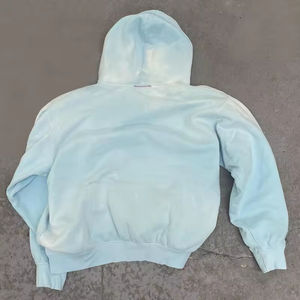 Pull-over surdimensionné à capuche pour hommes Streetwear en coton à séchage rapide avec logo personnalisé et imprimé bouffant teint uni pour l'hiver - Product Image 5