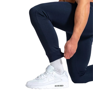 กางเกงวิ่งขายาวสำหรับผู้ชายกางเกงเอวสูงเข้ารูปพิมพ์ลายโลโก้แบบกำหนดเองกางเกงวิ่งซักได้แบบมีเชือกรูดสำหรับใส่เล่นกีฬา - Product Image 3