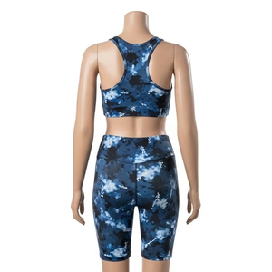 Ensembles de yoga en spandex et polyester écologiques avec impression par transfert thermique, tissu extensible respirant, vêtements de sport pour le fitness, le yoga et la salle de sport - Product Image 3