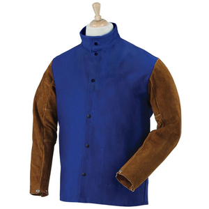 Vestes de travail en cuir de vachette de qualité supérieure Vêtements de travail ignifuges et sûrs pour les travailleurs industriels Vêtements de protection - Product Image 3