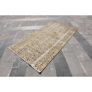 พรมขนสัตว์ตุรกี7.7ft สีเบจคลาสสิก3.9ชิ้นดีไซน์แบบเย็บปะติดปะต่อกันสำหรับทางเข้าห้องนั่งเล่นห้องนอนเบาะรองหลังทำจากยางรูปสี่เหลี่ยมผืนผ้า - Product Image 2