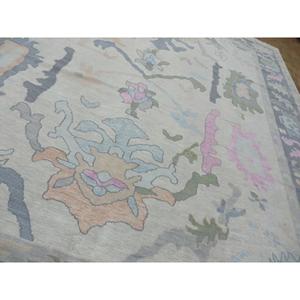 Tapis de haute qualité en laine pure tuftée à la main, design Ushak, pour sols domestiques, lavable, antidérapant, à poils courts, taille personnalisable - Product Image 2