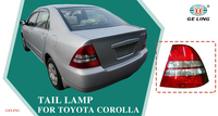 Luz Trasera GELING para Toyota Corolla 2002 2003 2004 NZE121 212-19G1 81550-1E240 81560-1E200