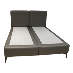 Base de lit sommier en acier en similicuir de luxe avec tête de lit, ensemble de base ergonomique moderne Pulse Dream, durable et confortable pour chambre à coucher (B2B) - Product Image 2