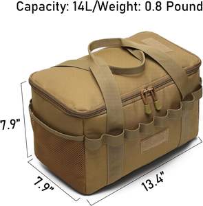 Sac de rangement tactique de camping de haute qualité 14L, sac fourre-tout utilitaire pour le camping, organisateur de matériel de cuisine, organisateur de coffre de voiture OEM/ODM - Product Image 2