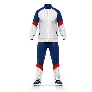 Veste à fermeture éclair unisexe ensemble de jogging d'entraînement vêtements de sport pour hommes en gros 2 pièces hauts pantalons réversibles décontractés pour le printemps hiver - Product Image 5