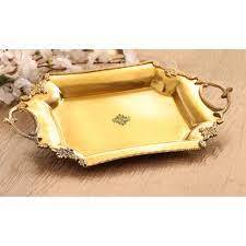 ถาดทองเหลืองสำหรับตกแต่งอาหารถาดสำหรับตกแต่งห้องครัวตกแต่งบ้านปรับขนาดได้ - Product Image 5