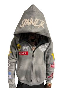 Custom 500 Gsm Heavyweight <b>Zip</b> <b>up</b> Embroidery Design Hoodies Manufacturer Thick Hoodies With Zipper <b>Zip</b> <b>up</b> Hoodies for Unisex - Product Image 1