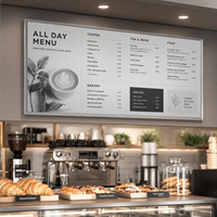 Pantalla Digital de Tinta Electrónica a Todo Color de 31.5 Pulgadas para Interiores, con Sistema Android/Linux, para Menús de Restaurantes y Cafeterías