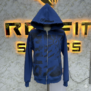 Sweat à capuche à fermeture éclair de qualité supérieure, personnalisé, très demandé, imprimé à l'écran, fabriqué en usine, prix bas, sweat à capuche pour hommes, sweat à capuche pour hommes - Product Image 3