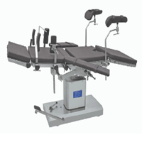 Table d'opération chirurgicale hospitalière avec sections et supports de bras réglables pour interventions de chirurgie générale et ophtalmologie